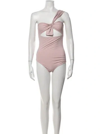 Pre-owned Marysia Cutout Accent One-piece In Pink