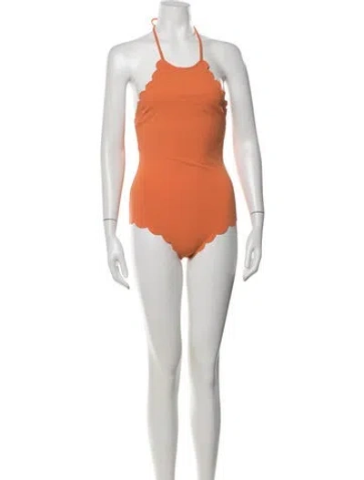 Pre-owned Marysia Cutout Accent One-piece W/ Tags In Orange