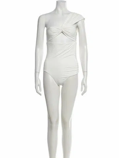 Pre-owned Marysia Cutout Accent One-piece W/ Tags In White