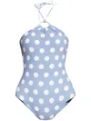 Marysia Dot-print Swimsuit In Blau