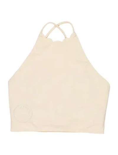 Pre-owned Marysia Embroidered Accent Top W/ Tags In Neutral