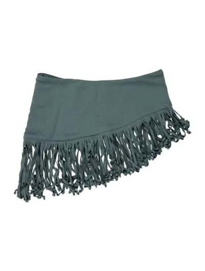 Pre-owned Marysia Fringe Trim Accent Bottoms In Blue