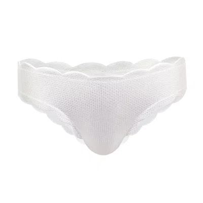 Marysia High Antibes Bikini Bottom Silver/coconut