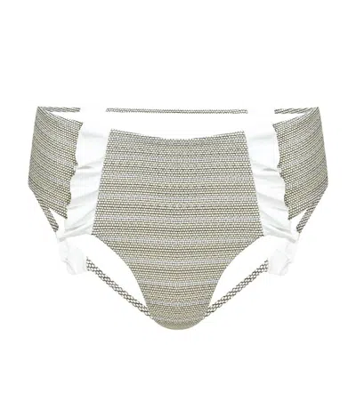 Marysia Kayenta Bottom Brick Print In Green