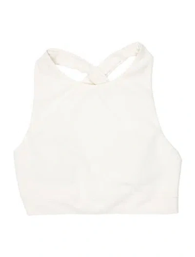 Pre-owned Marysia Keyhole Accent Top In White