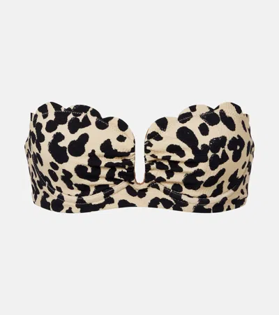Marysia Lisbon Leopard-print Bikini Top In Animal Print
