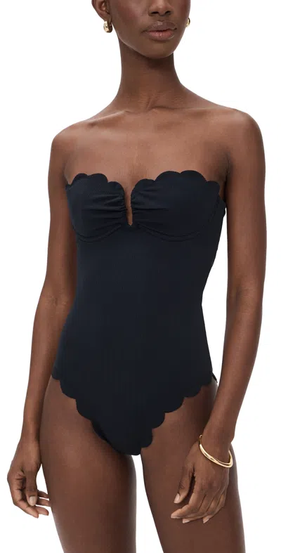 Marysia Lisbon Maillot One Piece Swim Suit Black In Blue