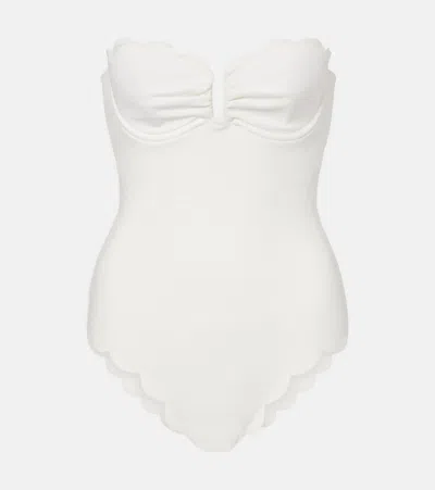 Marysia Lisbon Maillot Swimsuit In White