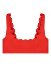 Marysia Mini Palm Springs Scallop-edge Bikini Top