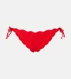 Marysia Mott Scalloped Bikini Bottoms In Red