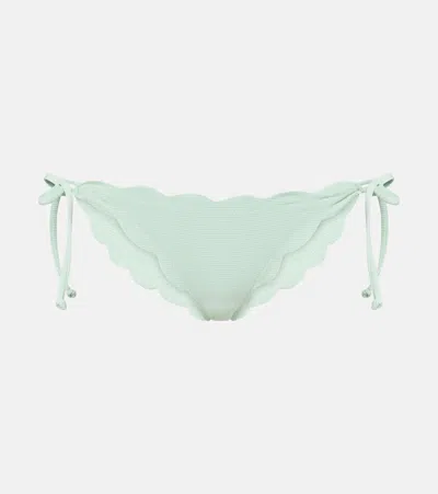 Marysia Mott Scalloped Bikini Bottoms In Green