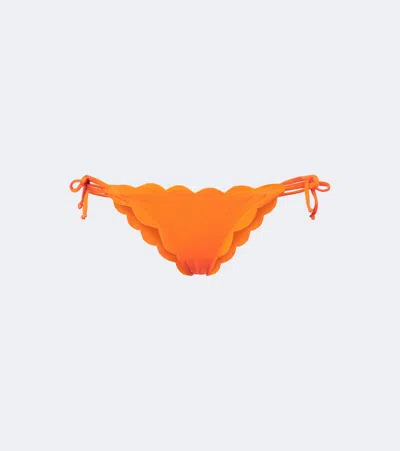 Marysia Mott Scalloped Bikini Bottoms In Orange