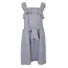 Marysia Nardo Dress Seagull/coconut Embroidery In Gray