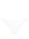 Marysia Newport Metallic Bikini Bottoms In Silver