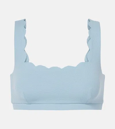 Marysia Palm Springs Bikini Top In Blue