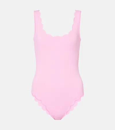 Marysia Palm Springs Scalloped Swimsuit In Pink