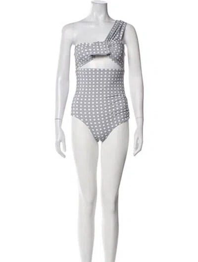Pre-owned Marysia Patterned One-piece W/ Tags In White