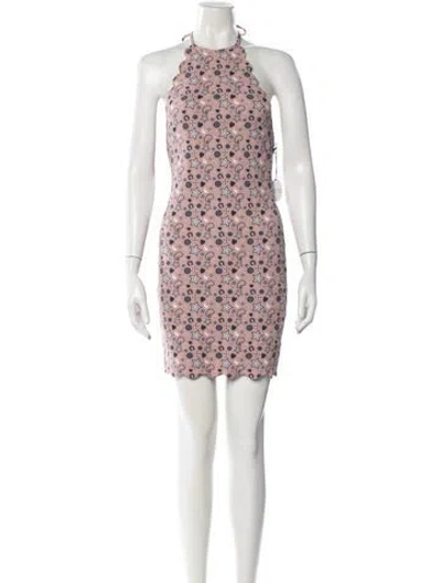 Pre-owned Marysia Patterned Scalloped Accent One-piece W/ Tags In Pink