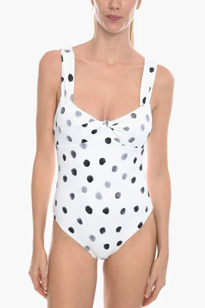 Marysia Polka Dots Lehi One-piece Swimsuit With Bow On The Front Xs Standard Size In White