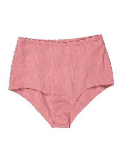 Pre-owned Marysia Pom-pom Embellishments Bottoms In Pink