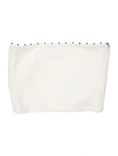 Pre-owned Marysia Pom-pom Embellishments Top W/ Tags In White