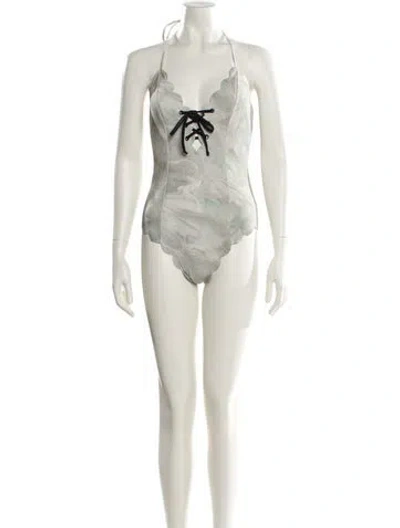 Pre-owned Marysia Printed One-piece In Neutral