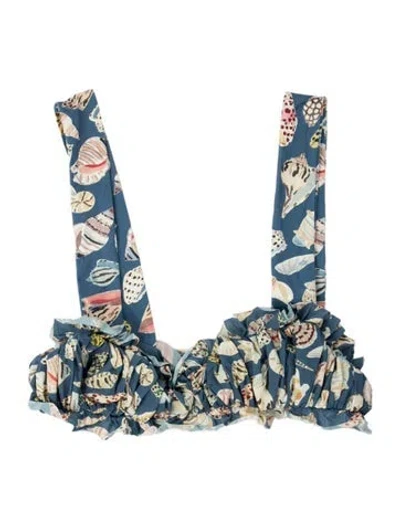 Pre-owned Marysia Printed Top In Blue