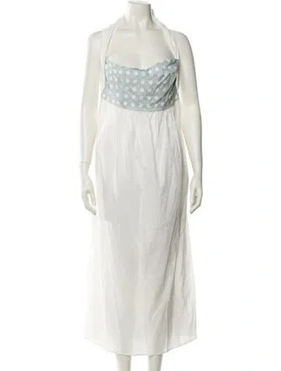 Pre-owned Marysia Resort Cowl Neck Long Dress In Neutral