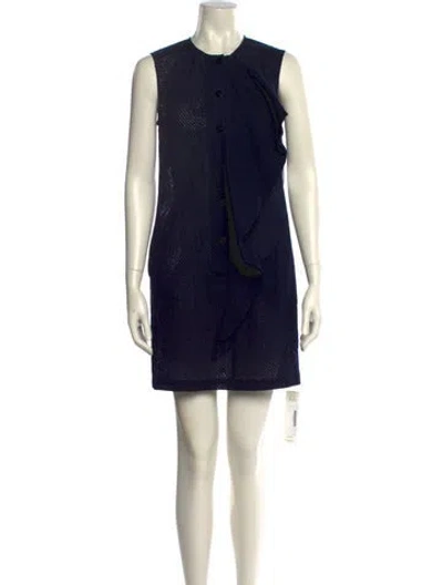 Pre-owned Marysia Resort Crew Neck Mini Dress In Blue