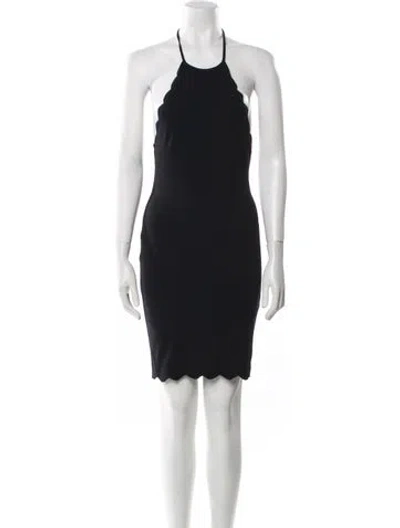 Pre-owned Marysia Resort Halterneck Mini Dress In Black