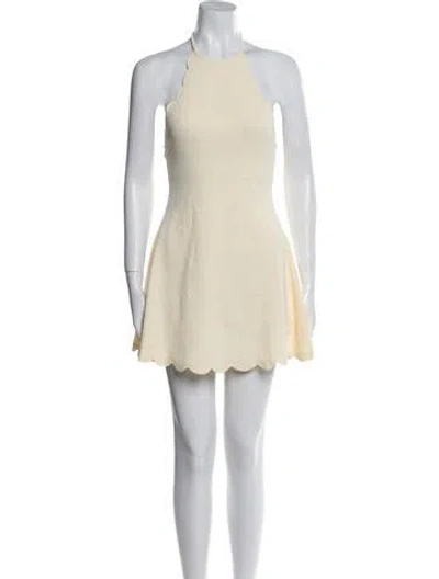 Pre-owned Marysia Resort Halterneck Mini Dress In Yellow