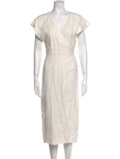 Pre-owned Marysia Resort Linen Long Dress In Neutral