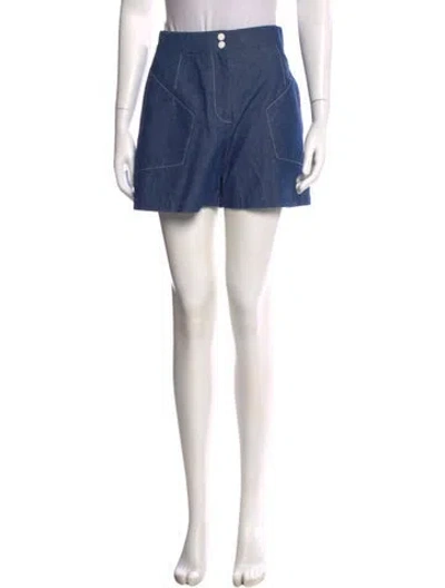 Pre-owned Marysia Resort Mini Shorts In Blue