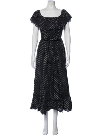 Pre-owned Marysia Resort Polka Dot Print Long Dress In Multi