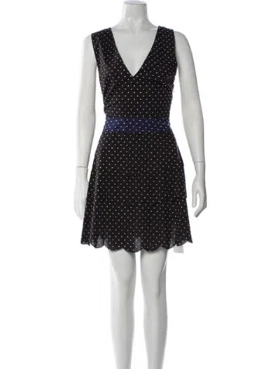 Pre-owned Marysia Resort Polka Dot Print Mini Dress W/ Tags In Black