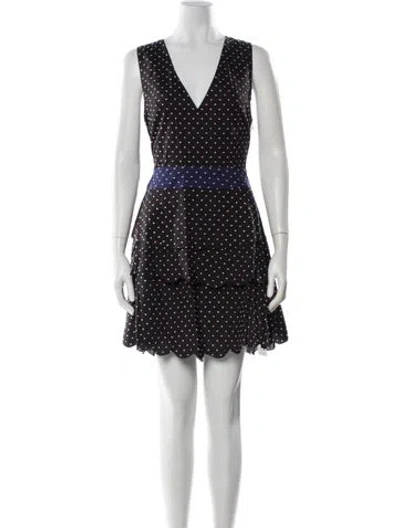 Pre-owned Marysia Resort Polka Dot Print Mini Dress W/ Tags In Blue