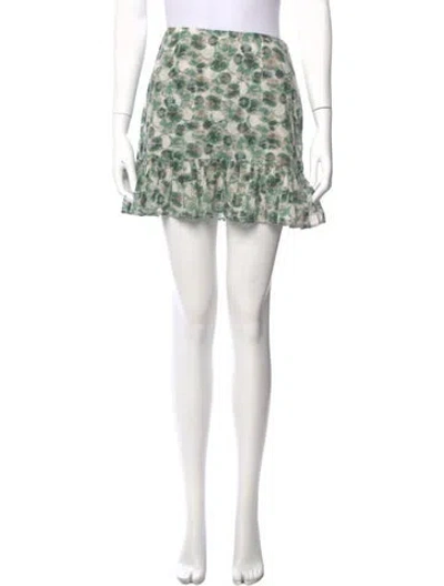 Pre-owned Marysia Resort Printed Mini Skirt In Green