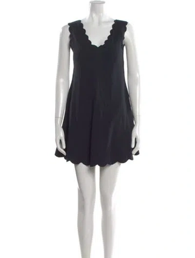 Pre-owned Marysia Resort V-neck Mini Dress W/ Tags In Black