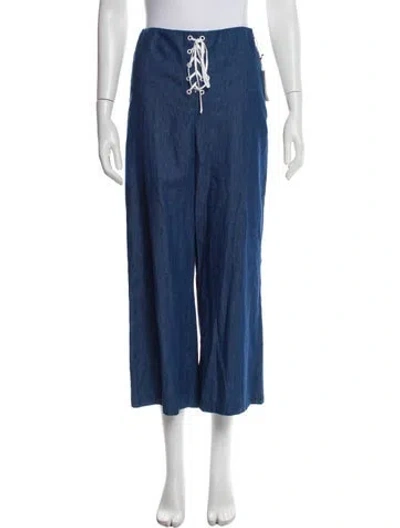Pre-owned Marysia Resort Wide Leg Pants In Blue