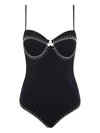 Marysia Salento Maillot Button Detail One Piece In Black