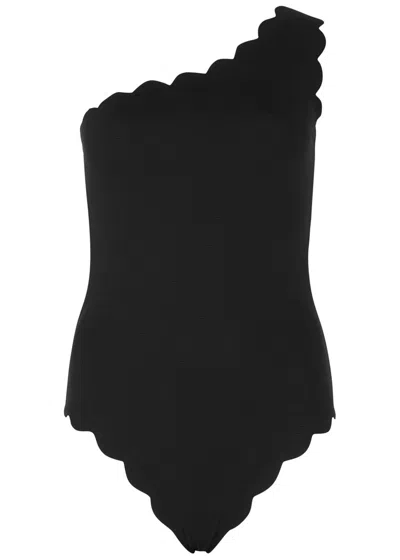Marysia Santa Barbara One-shoulder Swimsuit In Black