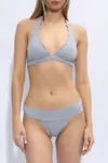 Marysia Spring Halterneck Bikini Top In Grey