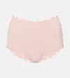 Marysia Santa Monica Scalloped Bikini Bottoms In Pink