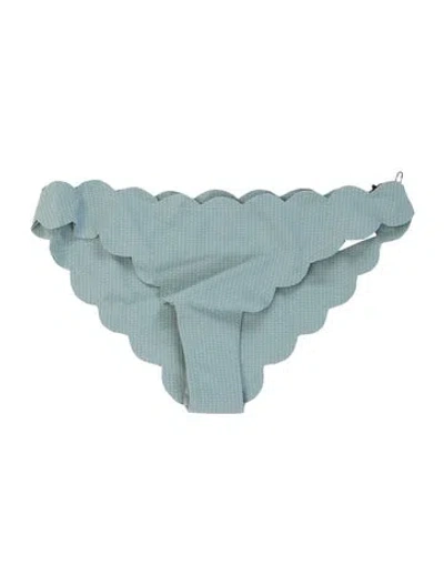 Pre-owned Marysia Scalloped Accent Bottoms In Blue
