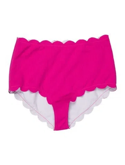 Pre-owned Marysia Scalloped Accent Bottoms In Pink