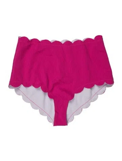 Pre-owned Marysia Scalloped Accent Bottoms In Pink