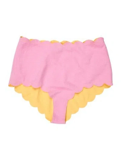 Pre-owned Marysia Scalloped Accent Bottoms In Pink