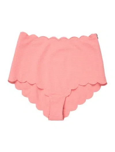 Pre-owned Marysia Scalloped Accent Bottoms In Pink