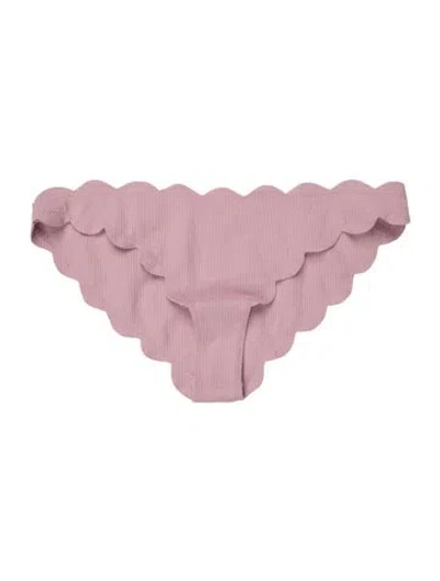 Pre-owned Marysia Scalloped Accent Bottoms In Purple