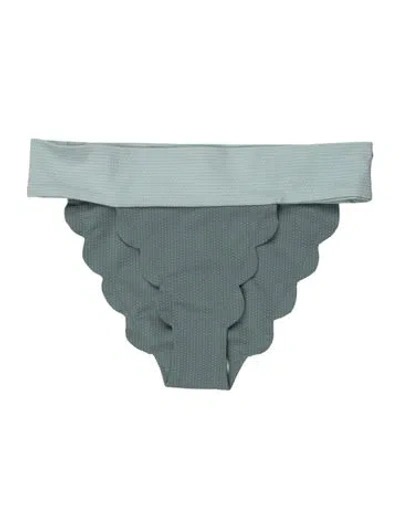 Pre-owned Marysia Scalloped Accent Bottoms W/ Tags In Blue